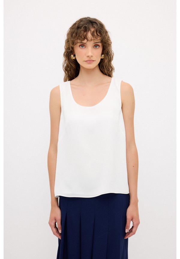 SLEEVELESS - Bluse - beige