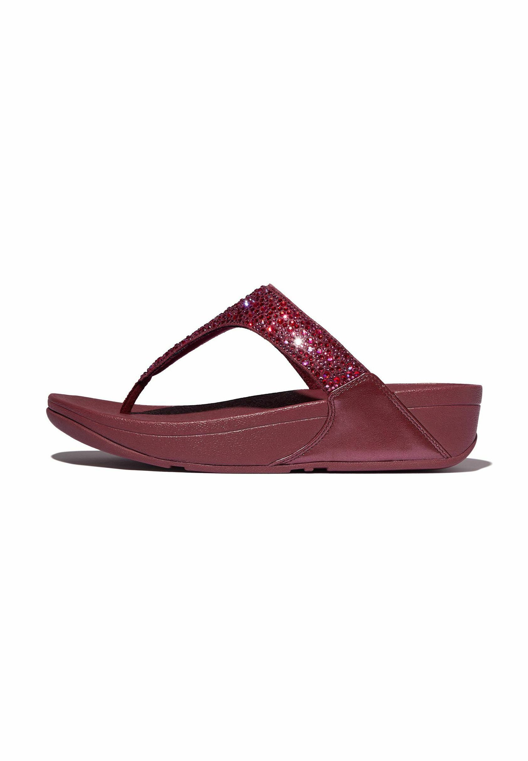 FitFlop ZEHENTRENNER LULU CRYSTAL-MIX TOE-POST LUXE PLUM Pool