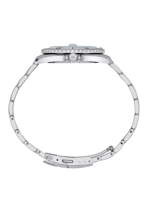 Breil, Collezione Mate, Orologio Uomo, Orologio Sportivo Multifunzione, Cassa e Bracciale in Acciaio, Quadrante Blu, Rehault e Sfere dei Contatori Rossi, Chiusura Déployante, Diametro 37mm, Silver-Blu