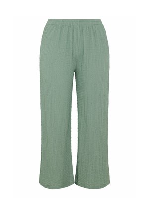 Yours Clothing, PLUS SIZE WIDE LEG TROUSERS - Broek - light green