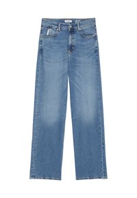 Marc O'Polo DENIM HIGH WAIST LENGTH - Široke nogavice - multi mid blue marble