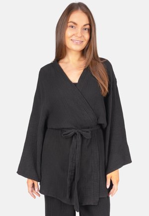 KEHLANI MUSSELIN KIMONO - Leichte Jacke - schwarz