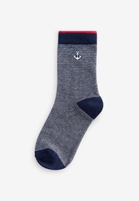 Next 7 PACK STRIPE YOUNGER - Socks - blue red nautical stripe boat