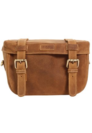 Gusti Leder RENE P. - Umhängetasche - hellbraun mit e-bike lenkeradapter