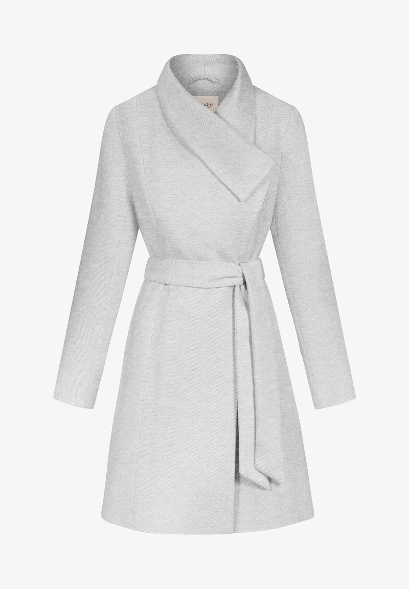 Orsay Taillierter Kurzmantel Hellgrau Meliert Hellgrau Zalando At