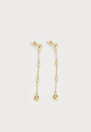MULTI LINEAR EARRINGS - Boucles d'oreilles - gold-coloured
