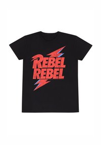 Henry Tiger - DAVID BOWIE REBEL - T-shirt print - black Miniatuurafbeelding 1