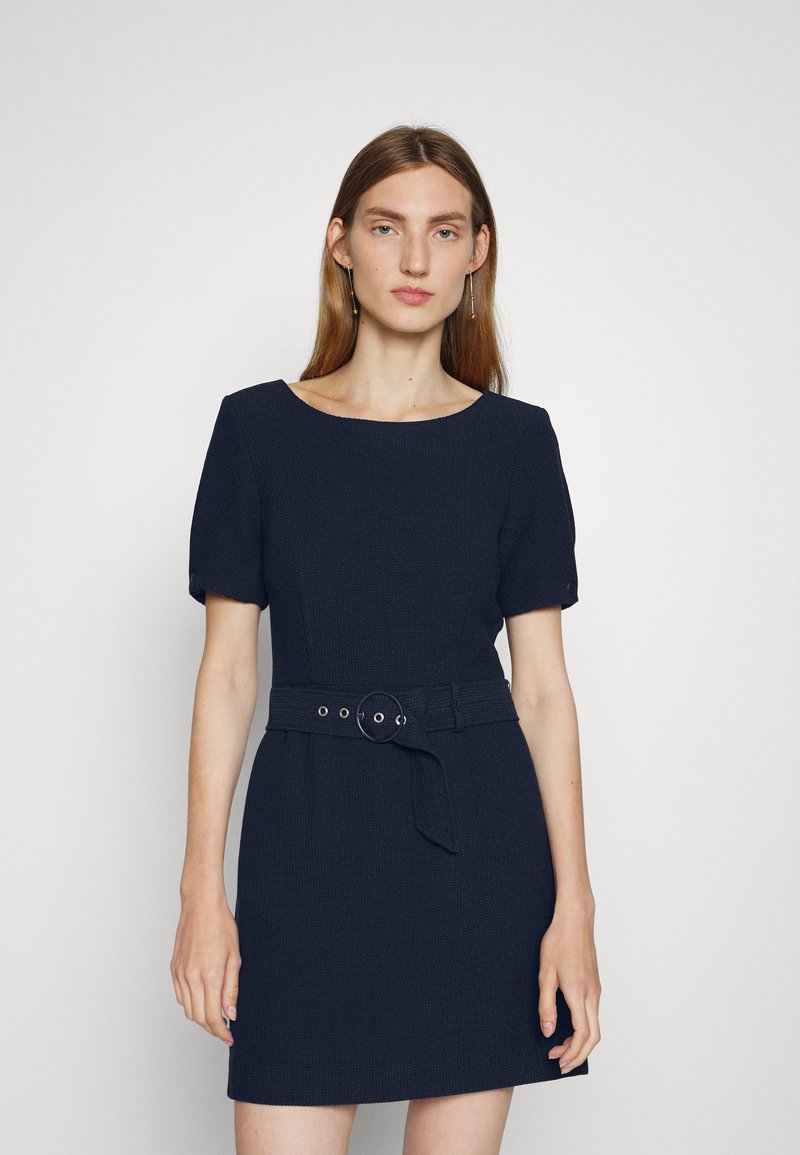 Club Monaco TEXTURED MINI DRESS Day dress navy/dark blue Zalando.ie