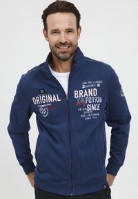 FQ1924 FQLENNE - Športna jopa s kapuco na zadrgo - estate blue