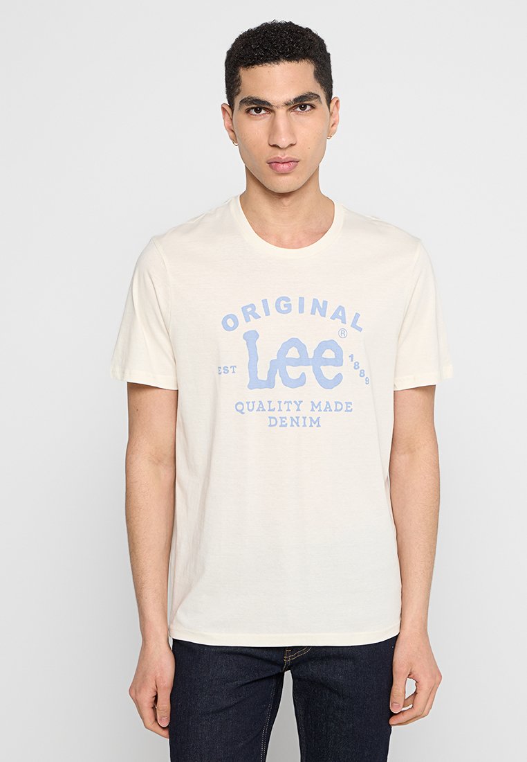 Lee T-shirt print crème