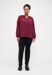 ONLY Carmakoma CARANITA SHIRT - Palaidinė - burgundy