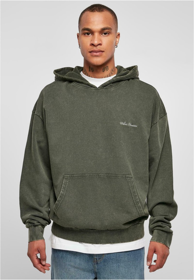 Urban Classics SMALL EMBROIDERY - Hoodie - bottlegreen/groen - Zalando.nl