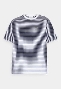 T-shirt print - white/navy blue