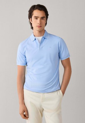 Hackett London, HACKETT LONDON POLO SHIRT MERC PIQUE TIP POLO - Polo - summer blue