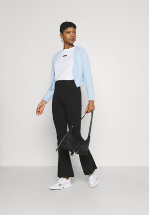 FLARED TROUSERS 2 PACK - Bukse - black/black