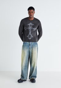 Jaded London UNION JACK COLOSSUS - Calças de ganga folgadas - light wash