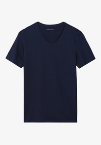 Pier One 3 PACK  - Tricou basic - mottled light grey/khaki/dark blue
