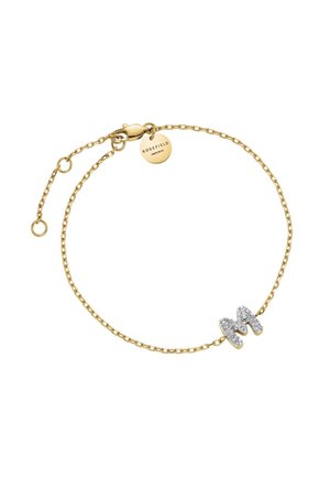 CRYSTAL LETTER M - Narukvica - gold-coloured