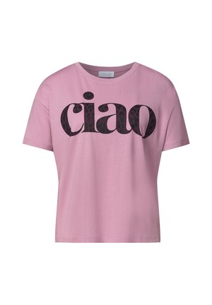 Street One Studio, T-SHIRT MIT RUNDHALS UND WORDING - T-shirt imprimé - pearly rose