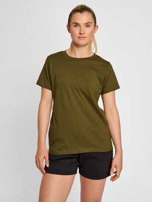Hummel HML - T-shirt basic - darkolive