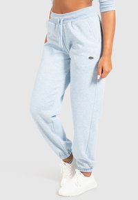 Smilodox AMELIA CUFFED JOGGERS - Trainingsbroek - hellblau melange