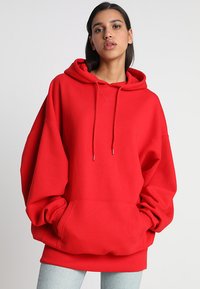 Urban Classics LADIES LONG OVERSIZE HOODY - Majica s kapuljačom - fire red
