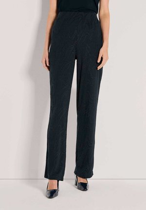 MIT ELASTISCHEM BUND - Stoffhose - navy   black
