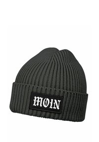 Neverless MOIN WINTER MIT PATCH PRINT NORDDEUTSCH UMSCHLAG - Beanie - dunkelgrau