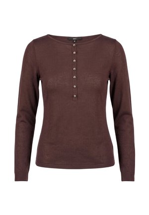 zero, Langærmet T-shirt - chocolate plum