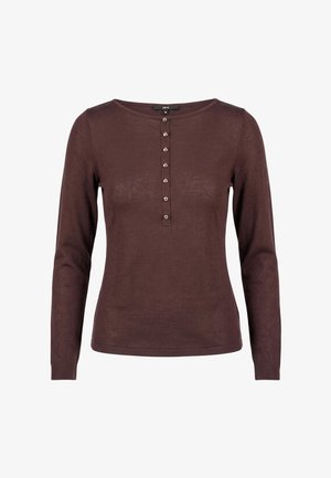 zero, Langærmet T-shirt - chocolate plum