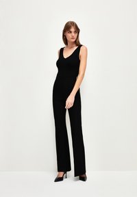 adL ELASTIC WAITED  - Broek - black