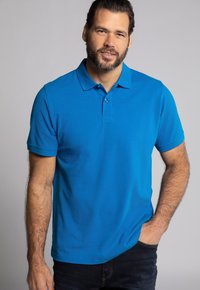 JP1880 GROSSE GRÖSSEN BIS 8XL KNOPFLEISTE - Polo - noorderlicht blauw