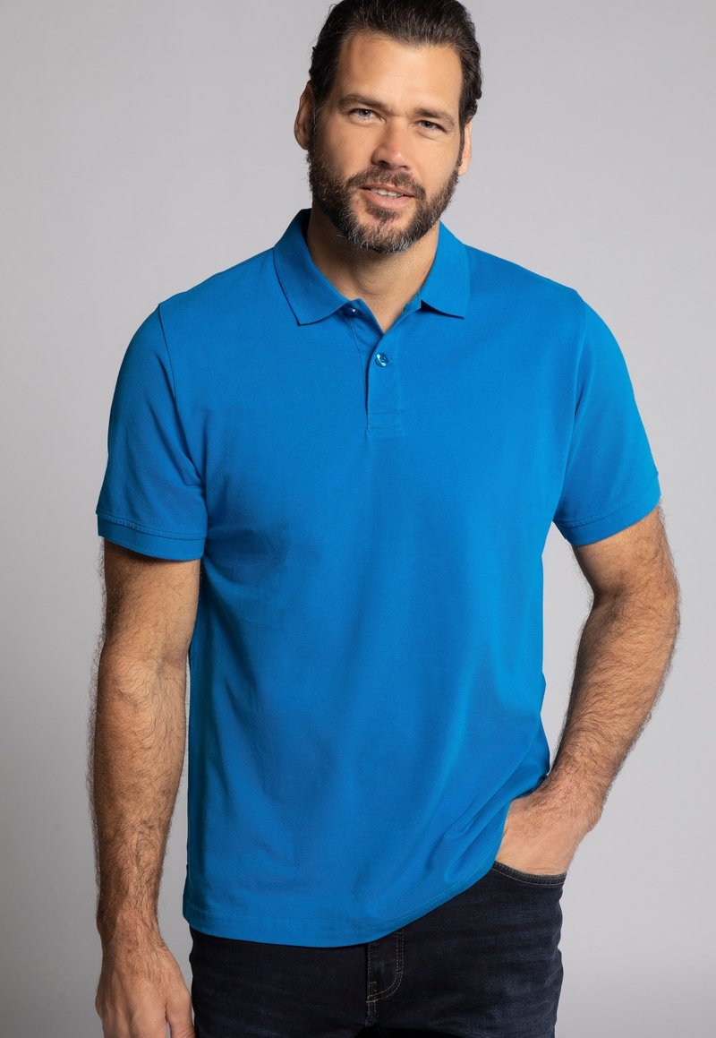 JP1880 GROSSE GRÖSSEN BIS 8XL KNOPFLEISTE - Polo - noorderlicht blauw