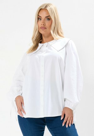 POPLIN STATEMENT COLLAR  - Hemdbluse - white
