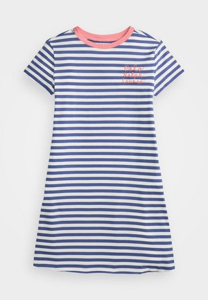 STRIPED LOGO COTTON JERSEY DRESS - Haljina od žerseja - classic blue/white