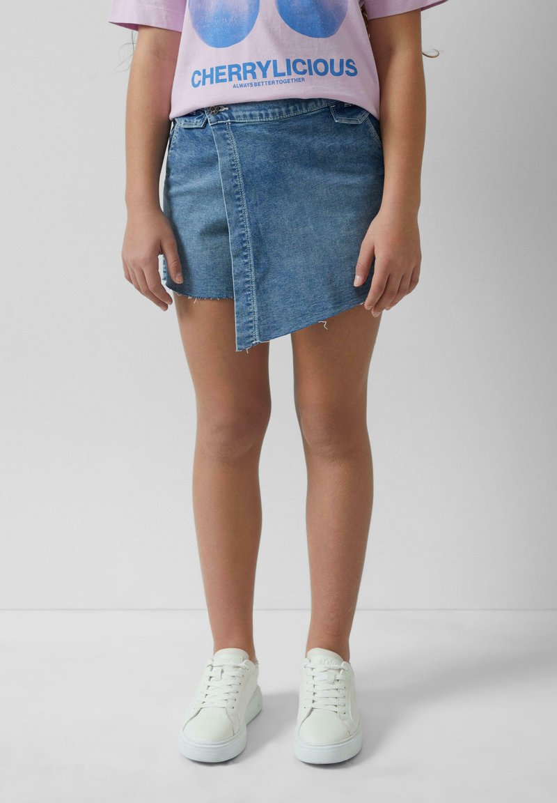 Jupe en jean blau/denim indigo