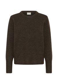 PULLOVER - Džemper - chocolate brown melange