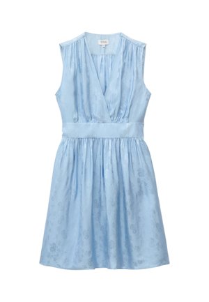& OTHER STORIES, & OTHER STORIES JACQUARD MINI DRESS - Jurk - light blue