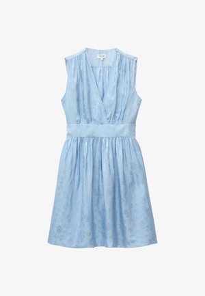 & OTHER STORIES, & OTHER STORIES JACQUARD MINI DRESS - Jurk - light blue