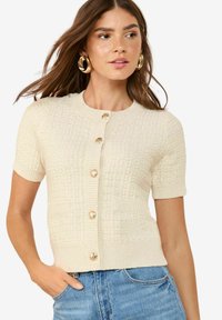 SHORT SLEEVE  - Kardigán - ivory