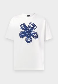 PS Paul Smith REG FIT HAPPY FLOWER - T-shirt imprimé - white/blanc PS Paul Smith REG FIT HAPPY FLOWER - T-shirt imprimé - white/blanc