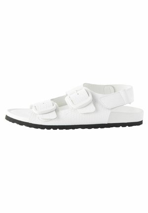 FOOTBED - Sandalias - white croc effect