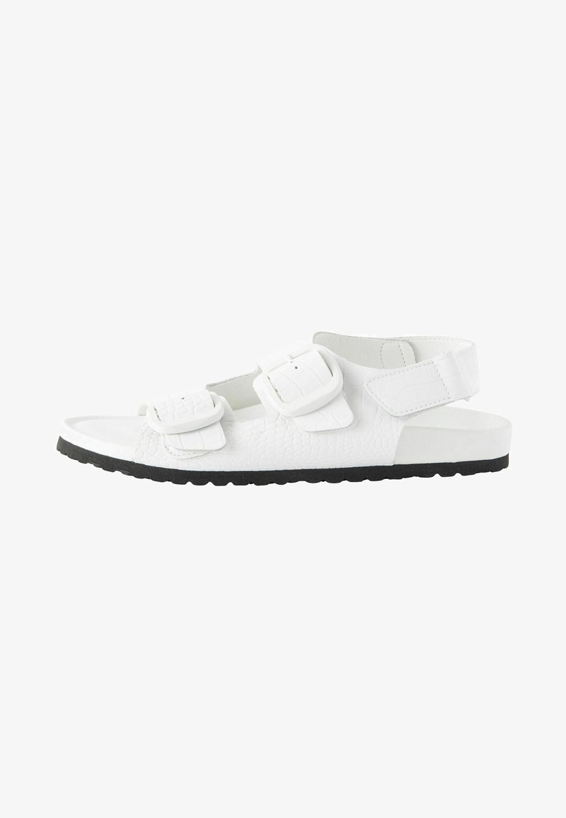 Next BACK STRAP - Sandaler - white croc effect