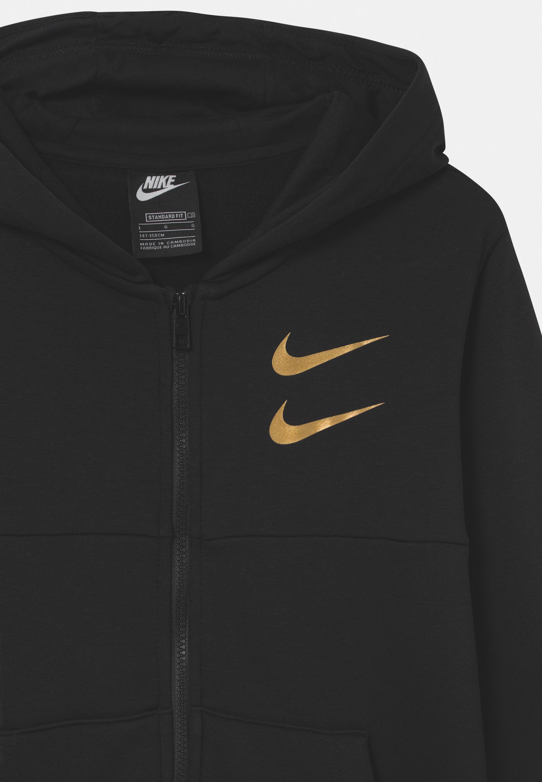 black and gold hoodie nike
