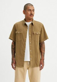 Levi's® - SS RELAXED FIT WESTERN - Majica - waab plaid mustard Minijatura 1