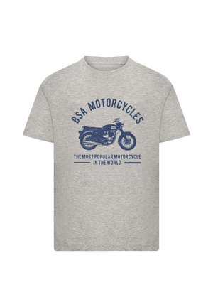 BSA MOTORCYCLES MOST POPULAR IN THE WORLD - Print T-shirt - heather grey