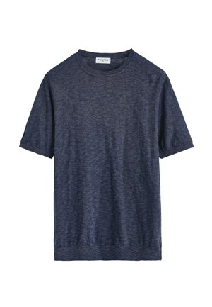 PULL LÉGERE SIMPLE UNI - T-shirt basique - bleu marine