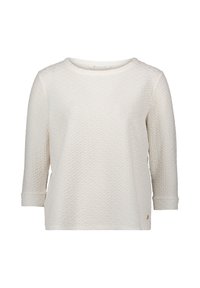 STRUKTUR MIT RUNDHALSAUSSCHNITT - Longsleeve - rohweiß