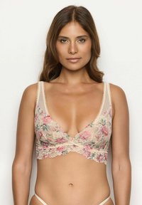 Reggiseno a triangolo - almond-multicolor floral
