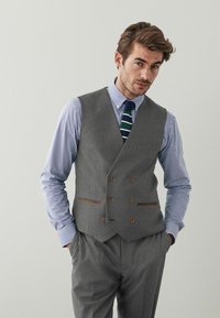 Next - TRIMMED DONEGAL FABRIC SUIT: WAISTCOAT - Anzugweste - grey Thumbnail-Bild 1